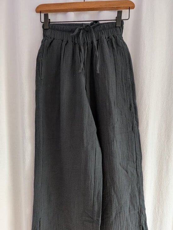 Pact Organic Pants - Pact Double Gauze Split Hem Pants XS